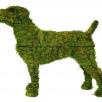 фигуры собак всех пород зелёные скульптуры